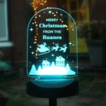 Personalised Christmas Scene Outdoor LED Colour Changing Solar Light - Image 6