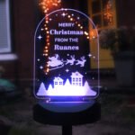 Personalised Christmas Scene Outdoor LED Colour Changing Solar Light - Image 7