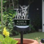 Personalised Highland Cow Design Outdoor LED Colour Changing Solar Light - Image 9