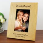 Personalised 'Best Friends' 4x6 Portrait Oak Finish Photo Frame