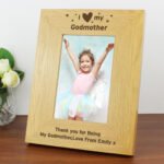 Personalised 'I Heart My' 4x6 Portrait Oak Finish Photo Frame - Image 7