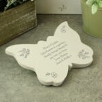Personalised Floral Design Memorial Resin Butterfly Graveside/Garden Ornament - Image 4