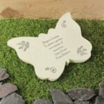 Personalised Floral Design Memorial Resin Butterfly Graveside/Garden Ornament - Image 5