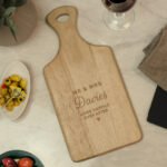 Personalised Any Message Heart Motif Wooden Paddle Board - Image 3
