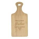 Personalised Any Message Heart Motif Wooden Paddle Board - Image 6