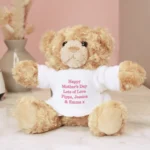 Personalised Any Message Pink Text Plush Teddy Bear - Image 4