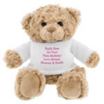 Personalised Any Message Pink Text Plush Teddy Bear - Image 6