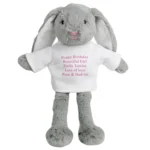 Personalised Any Message Pink Text Plush Bunny Rabbit - Image 7