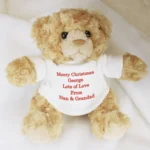 Personalised Any Message Red Text Plush Teddy Bear - Image 5