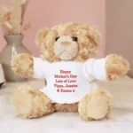 Personalised Any Message Red Text Plush Teddy Bear - Image 6