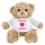 Personalised Love Heart Motif Plush Teddy Bear - Image 3