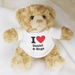 Personalised Big Heart Motif Plush Teddy Bear