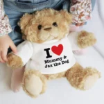 Personalised Big Heart Motif Plush Teddy Bear - Image 2