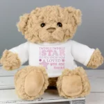 Personalised Pink 'Twinkle Twinkle Little Star' Plush Teddy Bear
