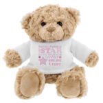 Personalised Pink 'Twinkle Twinkle Little Star' Plush Teddy Bear - Image 3