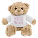 Personalised Pink 'Twinkle Twinkle Little Star' Plush Teddy Bear - Image 3