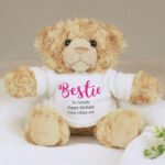 Personalised '#Bestie' Plush Teddy Bear