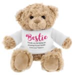 Personalised '#Bestie' Plush Teddy Bear - Image 5