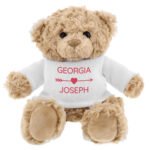 Personalised Cupids Arrow Love Heart Motif Plush Teddy Bear - Image 3