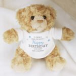 Personalised Boys Any Message Plush Teddy Bear - Image 2