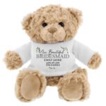 Personalised Any Message Botanical Design Plush Teddy Bear - Image 3