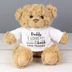 Personalised 'I Love You To The Moon & Back' Plush Teddy Bear - Image 3