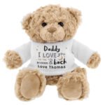 Personalised 'I Love You To The Moon & Back' Plush Teddy Bear - Image 5