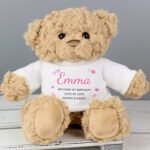 Personalised Pink Name & Message Plush Teddy Bear