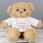 Personalised Pink Name & Message Plush Teddy Bear