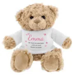 Personalised Pink Name & Message Plush Teddy Bear - Image 4