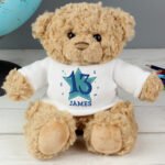 Personalised Blue Star Big Age Birthday Plush Teddy Bear