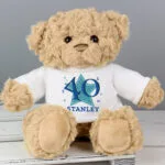 Personalised Blue Star Big Age Birthday Plush Teddy Bear - Image 4