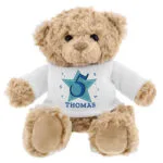 Personalised Blue Star Big Age Birthday Plush Teddy Bear - Image 5