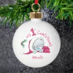 Personalised Me to You 'My 1st Christmas' Ceramic Bauble
