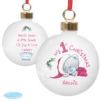 Personalised Me to You 'My 1st Christmas' Ceramic Bauble - Image 3
