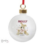 Personalised Boofle 'My 1st Christmas' Ceramic Bauble - Image 4