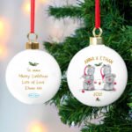 Personalised Me to You Couple's Ceramic Christmas Bauble - Image 3