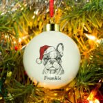 Personalised Dog Breed Design Ceramic Christmas Bauble - Image 6
