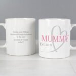 Personalised 'Mummy & Daddy' Heart Design Ceramic Mug Set - Image 4