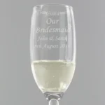 Personalised Any Message Glass Champagne Flute - Image 3