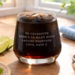 Personalised Any Message Glass Tumbler