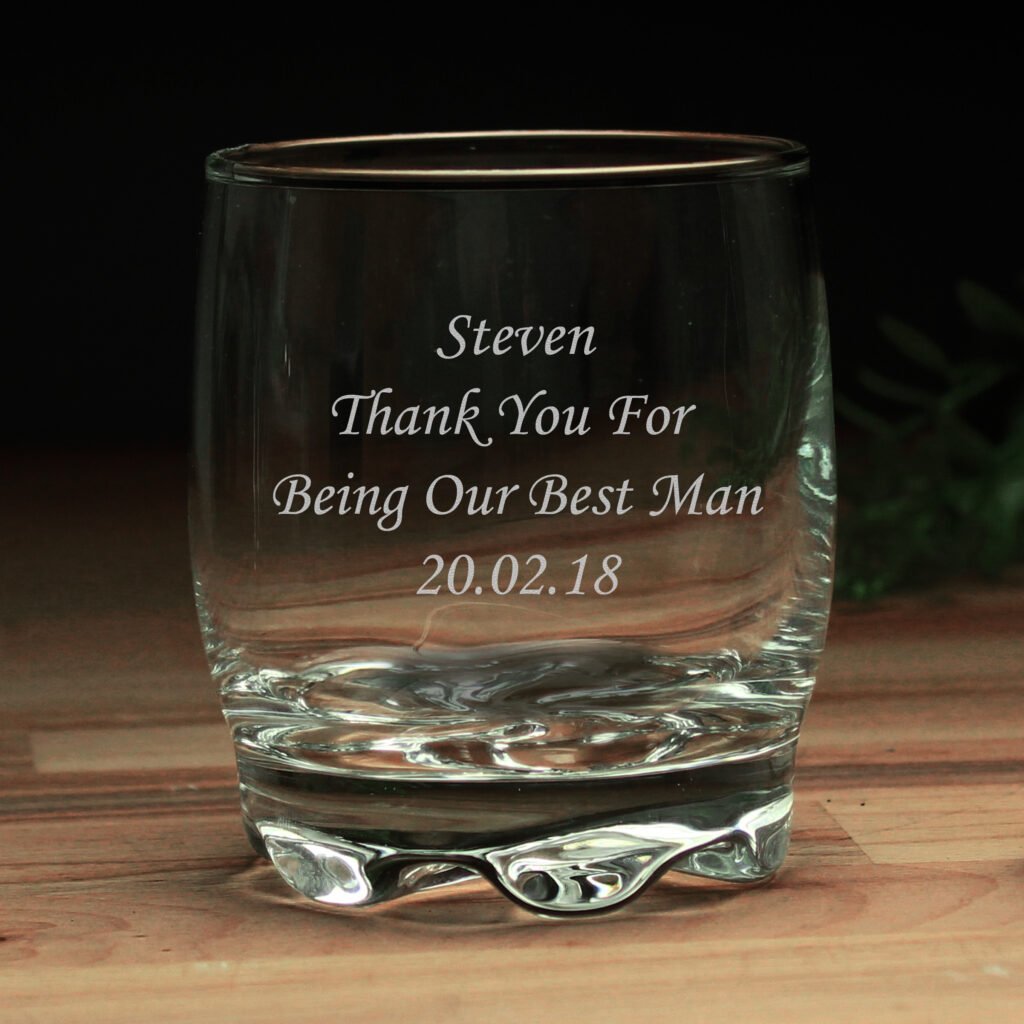 P030734 Personalised Any Message Glass Tumbler 2