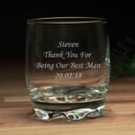 P030734 Personalised Any Message Glass Tumbler 2