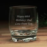 P030734 Personalised Any Message Glass Tumbler 3