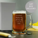 Personalised Any Message Pint Stern Glass Tankard - Image 2