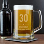 Personalised Birthday Big Age Pint Stern Glass Tankard - Image 2