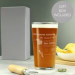 Personalised Vintage Football Supporter's Pint Glass - Image 2