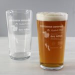 Personalised Vintage Football Supporter's Pint Glass - Image 3