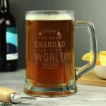 Personalised 'You Are The Best In The World' Pint Stern Glass Tankard