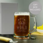 Personalised 'You Are The Best In The World' Pint Stern Glass Tankard - Image 2